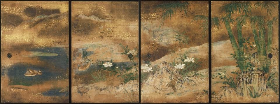 三宝院勅使の間「竹林花鳥図」