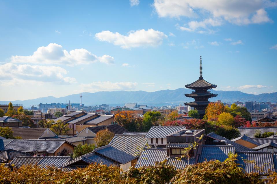 京都市内を一望